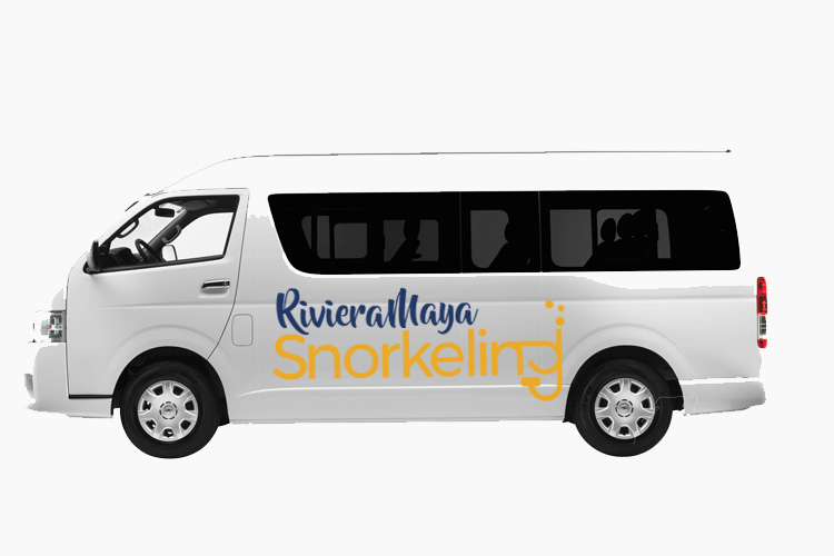 Transportation included in the Riviera Maya Snorkeling Tour